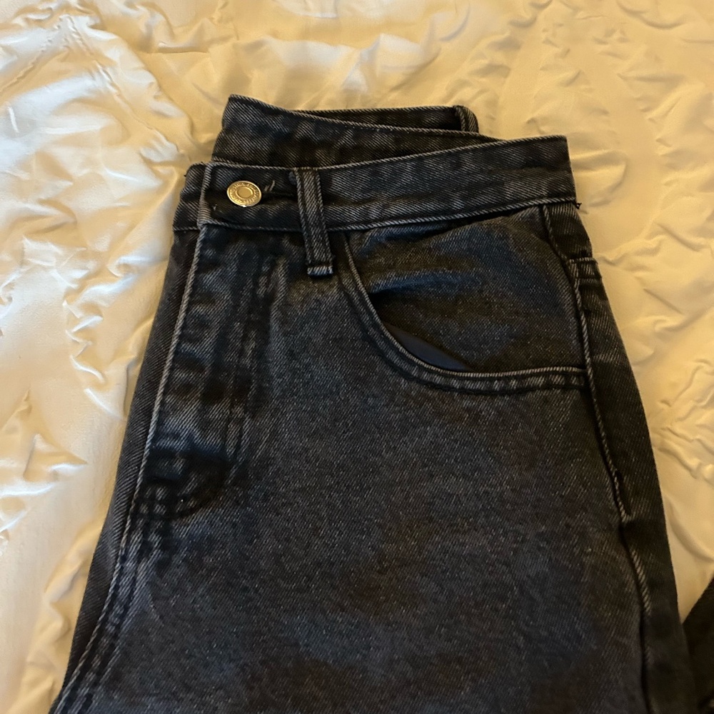 Black Ripped Mom Jeans - Picture 2 of 4